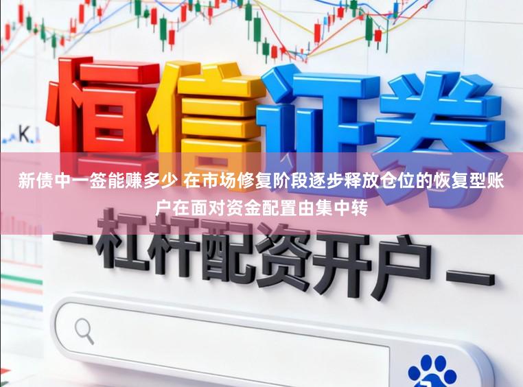 新债中一签能赚多少 在市场修复阶段逐步释放仓位的恢复型账户在面对资金配置由集中转