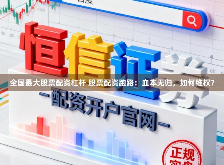 全国最大股票配资杠杆 股票配资跑路：血本无归，如何维权？